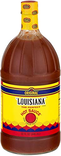 Louisiana Hot Sauce 32 oz (Pack of 12) - Original Flavor, Perfect for Wings, Tacos, BBQ & Seafood - Spicy Condiment for Restaurants & Home Cooking