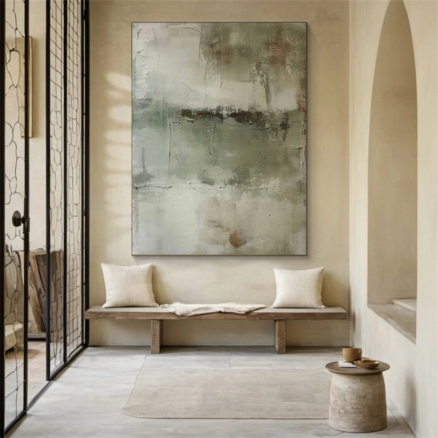 Abstract Painting #AB 431 - Modern Art Canvas Wall Decor for Living Room, Bedroom & Office - Unique Handmade Artwork for Home & Office Decoration