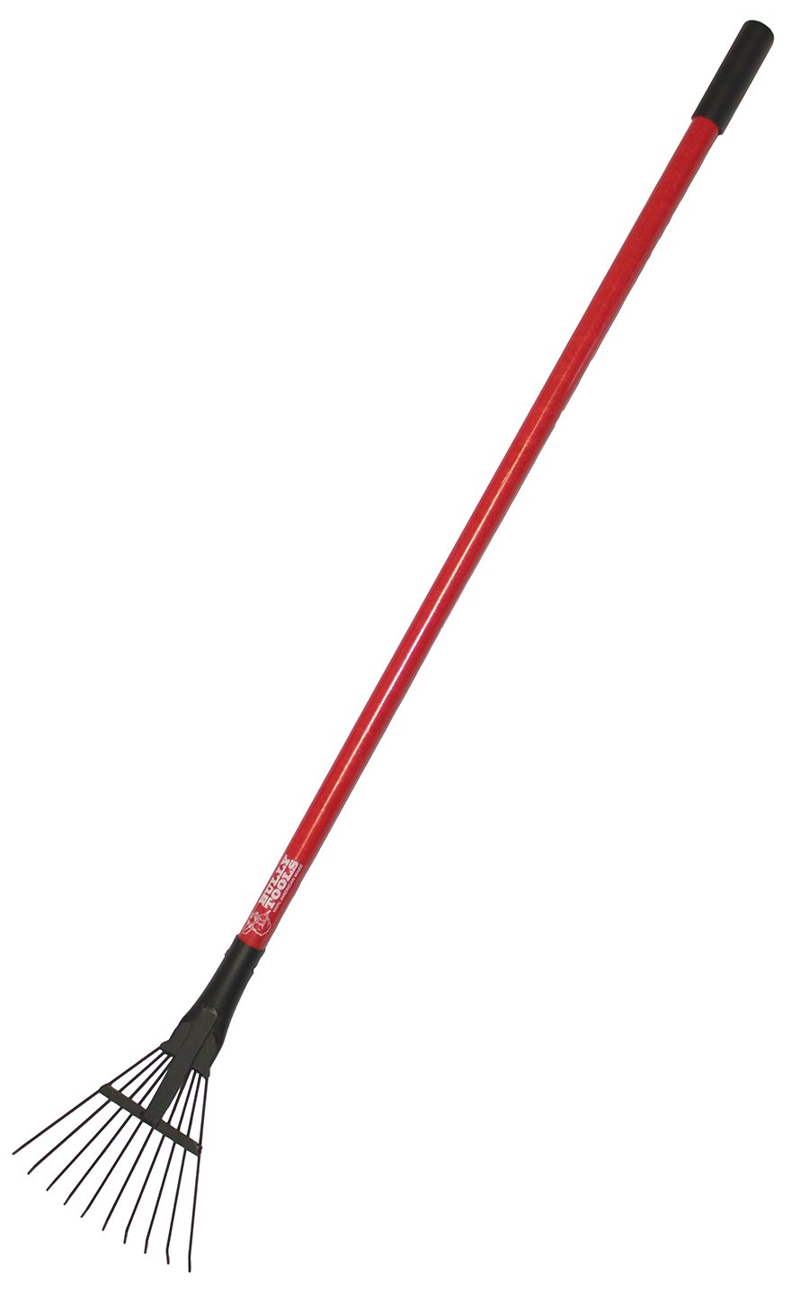 Bully Tools 92317 8-Inch Shrub Rake with Fiberglass Handle - Perfect for Gardening, Landscaping, and Yard Maintenance