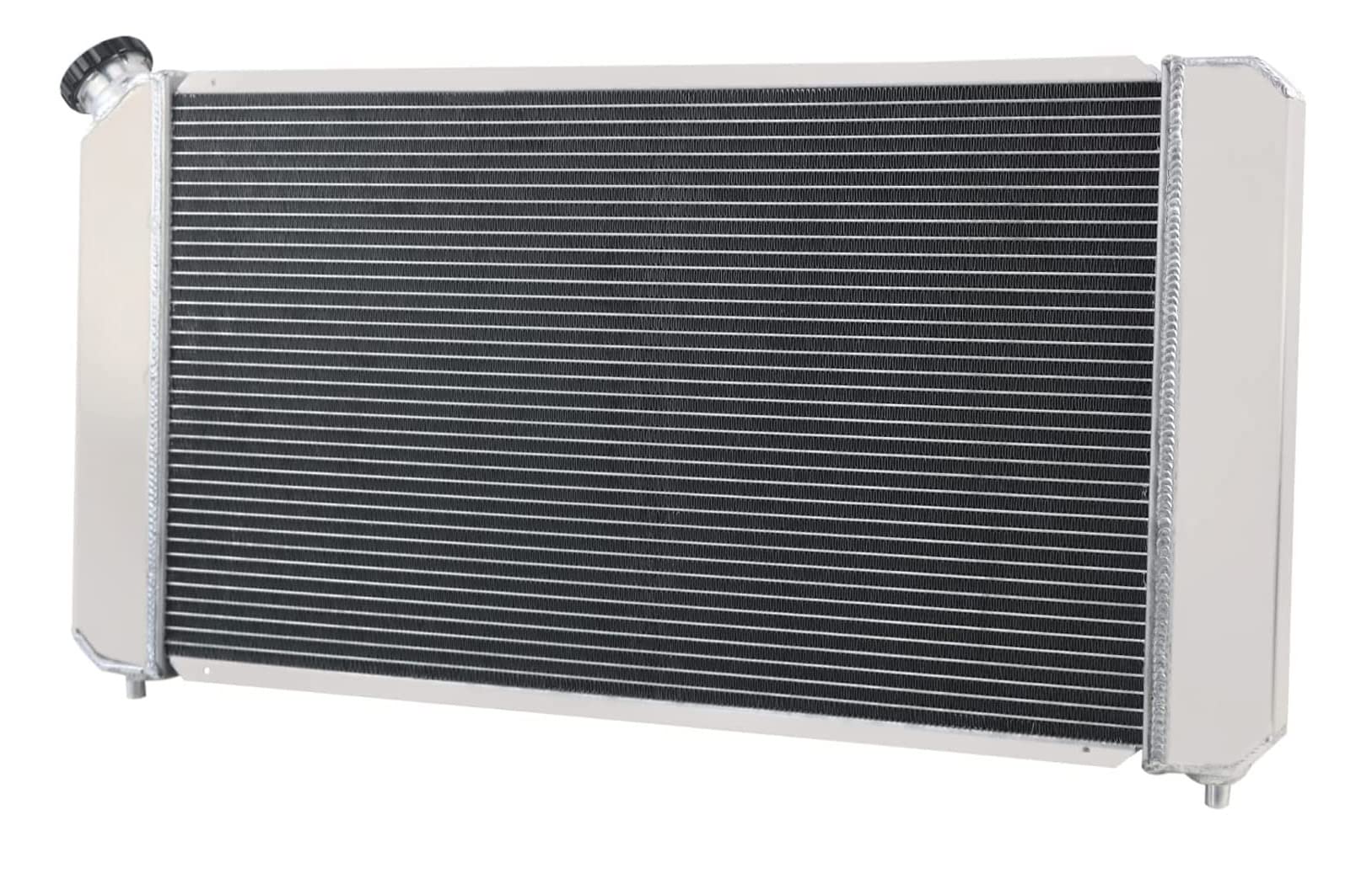 High-Performance All-Aluminum Radiator for 1996-2005 Chevy S10 Blazer C1500 Truck, GMC Sonoma, Jimmy, Isuzu Hombre & Oldsmobile Bravada - 3 Row Cooling System with Shroud, Fans & Relay - Perfect for Off-Roading, Towing & High-Temperature Conditions
