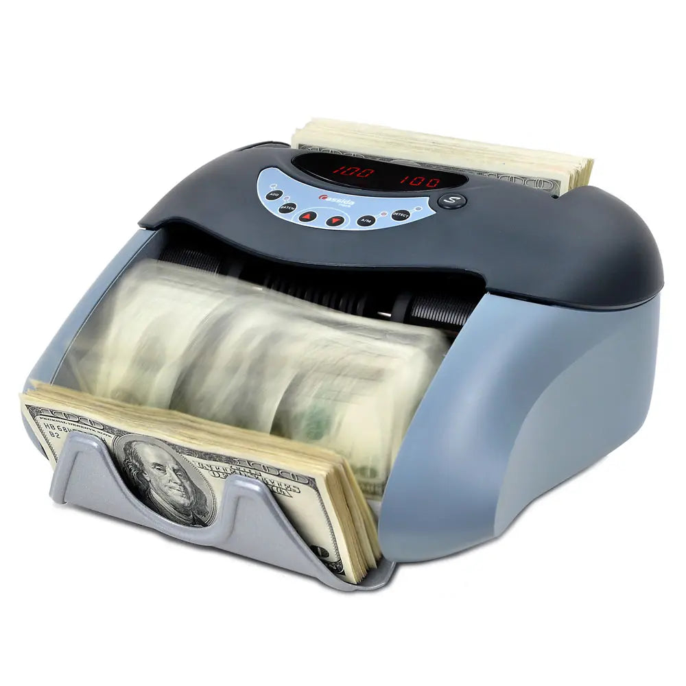 Cassida Tiger Bill Counter with UV Counterfeit Detection - High-Speed Money Counting Machine for Banks, Retail Stores & Cash-Intensive Businesses