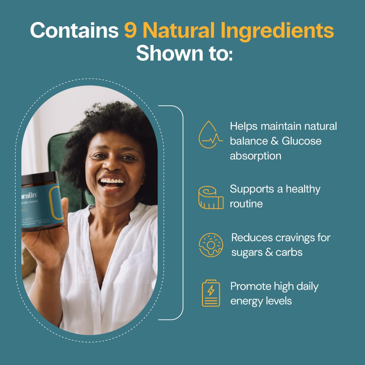 CuraLin Blood Sugar Support Supplement - Clinically Proven, 100% Natural with 9 Potent Ingredients | 3 Month Supply (3 Pack) | Helps Maintain Healthy Glucose Levels | Ideal for Diabetes Management & Metabolic Health