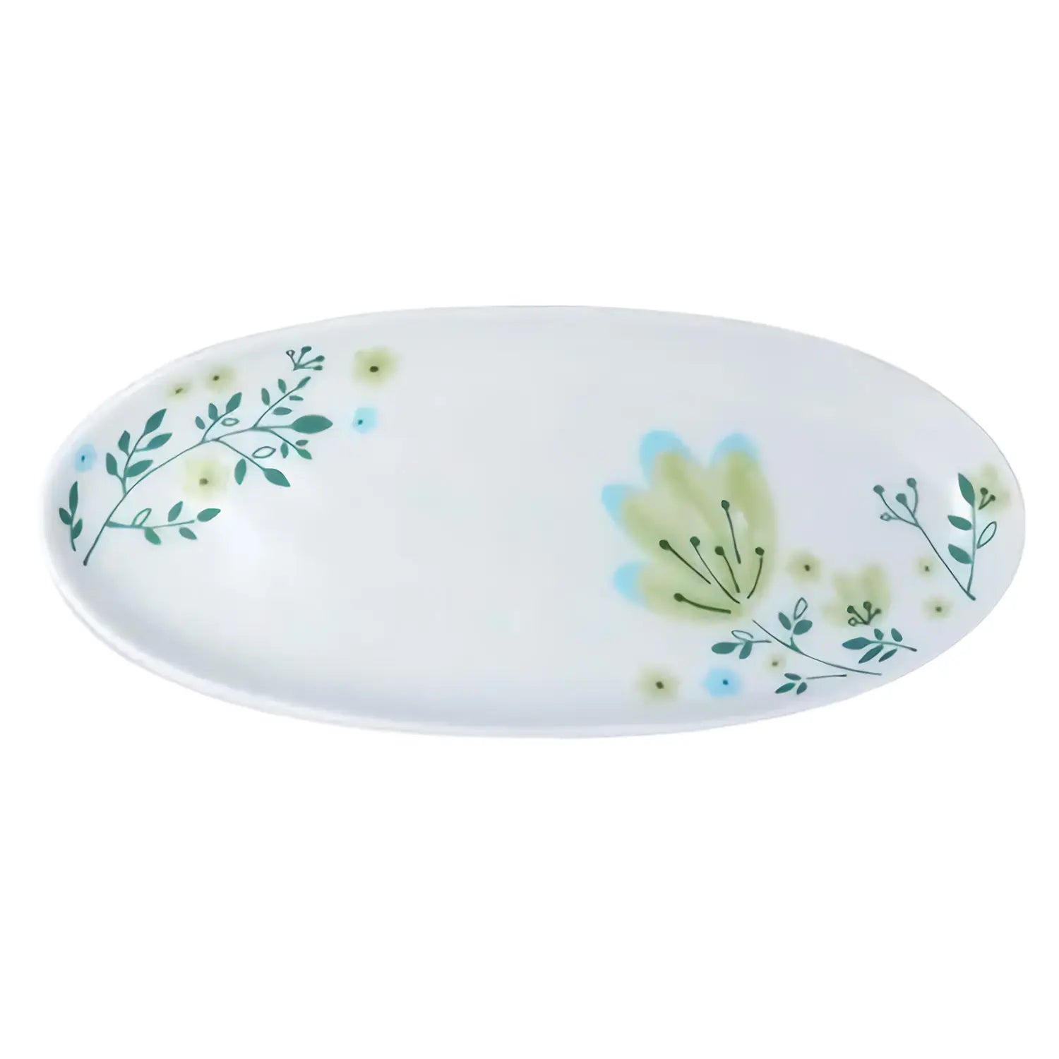 Premium Harekutani Haruhana Porcelain Oval Plate - Elegant Japanese Dinnerware for Fine Dining, Wedding Gifts & Home Decor
