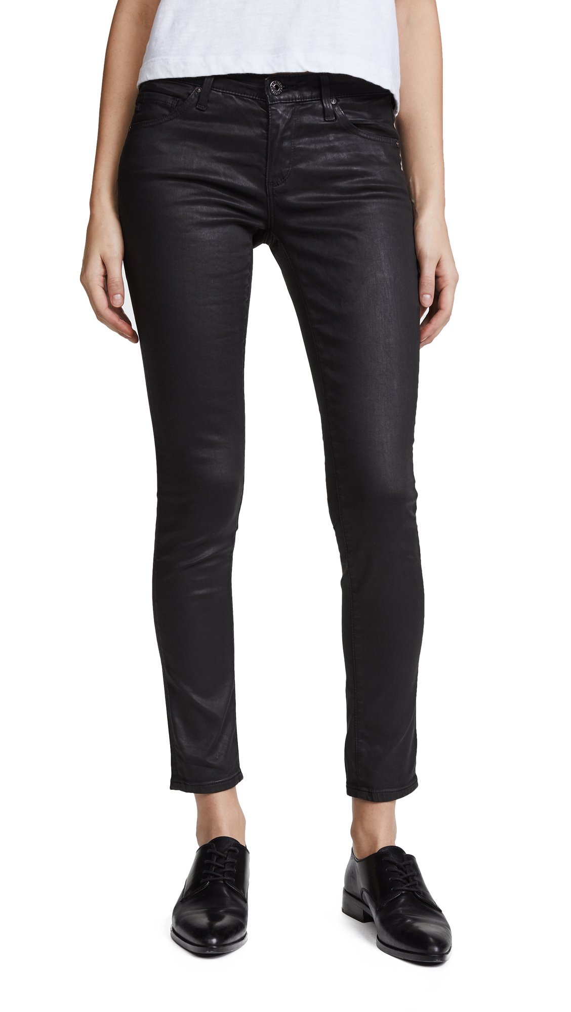 AG Adriano Goldschmied Women's High-Rise Ankle Skinny Jeans - Stretch Denim Leggings for Casual Wear & Everyday Comfort