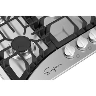 Empava 30 Inch 5 Burner Built-In Gas Cooktop - Stainless Steel Professional Range Top with Sealed Burners (Model 30GC5B70C) - Perfect for Home Kitchen Remodeling & Gourmet Cooking