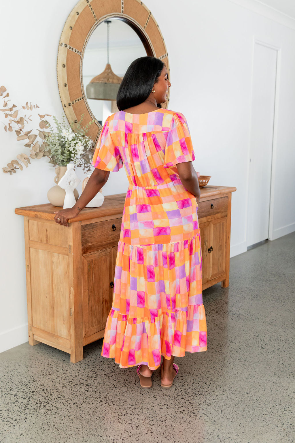 Bonnie Maxi Dress with Illusion Neckline - Elegant Flowy Long Dress for Women | Perfect for Weddings, Parties & Summer Outfits