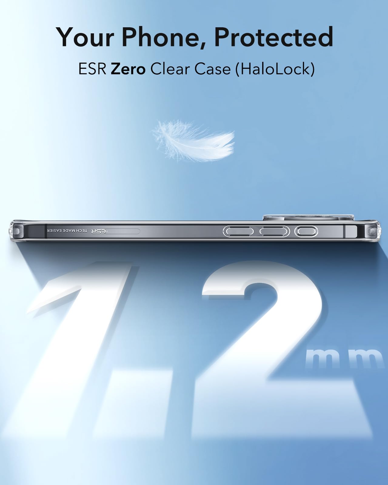 ESR Magnetic Phone Case for iPhone 16 - Slim Clear Shockproof Cover with MagSafe Compatibility & Camera Protection | Anti-Yellowing Scratch-Resistant Design | Perfect for Everyday Use, Travel & Outdoor Activities