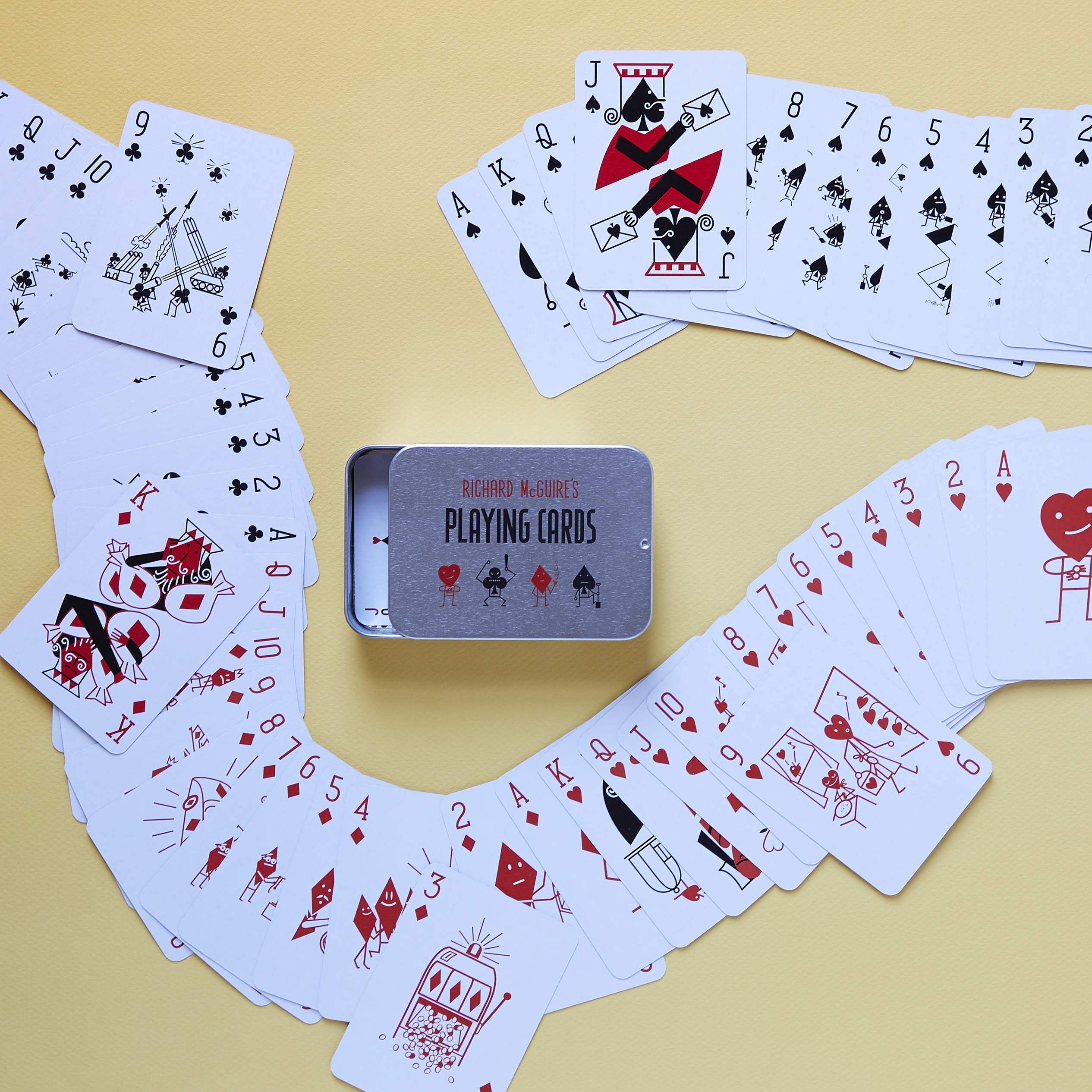 Chronicle Books Richard McGuire's Playing Cards - Unique Art Deck for Card Games, Magic Tricks & Collectors - Perfect for Poker, Bridge & Gifts