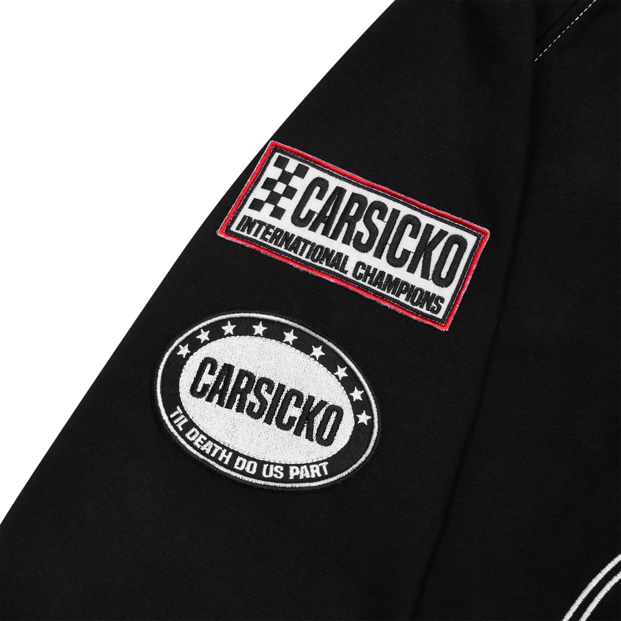 Carsicko Racing Club Black Zip Up Hoodie for Men & Women - Stylish & Comfortable for Streetwear, Casual Outfits & Racing Events
