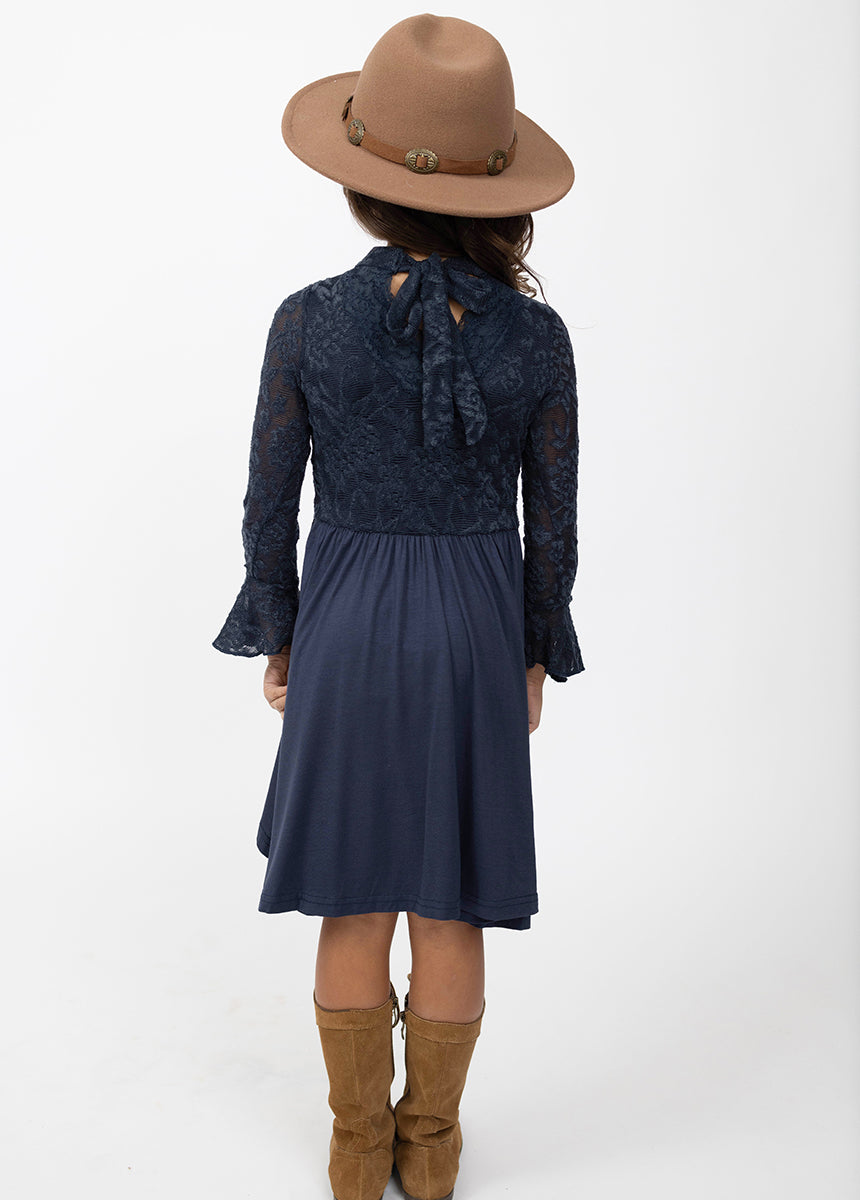 Kaleigh Navy Blue Dress for Women | Elegant Casual & Party Wear | Perfect for Office, Date Night & Special Occasions