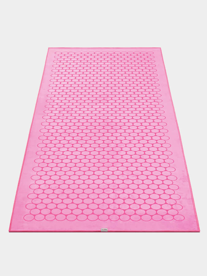 Non-Slip Agoy Gecko Touch Yoga Towel - Ultra Absorbent & Eco-Friendly for Hot Yoga, Pilates & Workouts - Perfect for Grip & Sweat Control in Studios or Home Gym