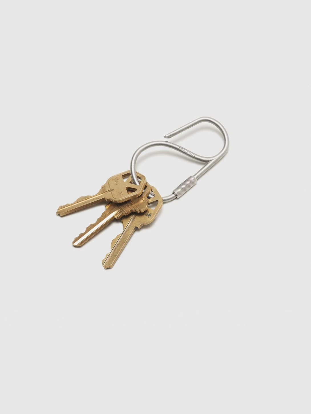 Mtp0110A Offset Keyring - Durable Stainless Steel Key Chain for Home, Office, and Travel - Perfect for Organizing Keys, IDs, and Small Essentials