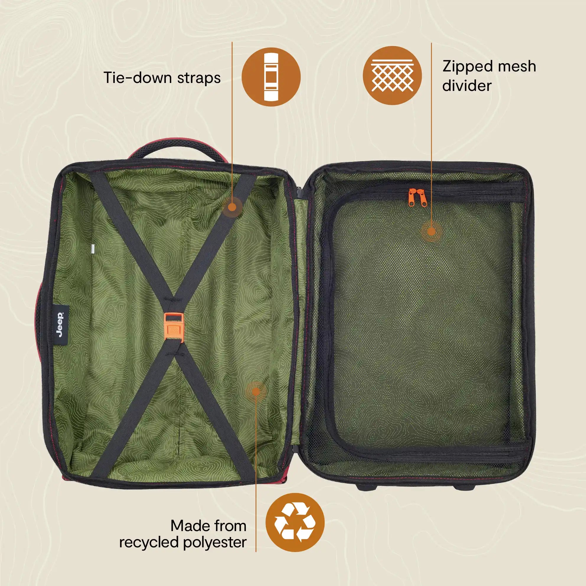 JS006B Small Rolling Duffel Bag - Lightweight Carry-On Luggage with Wheels for Travel, Gym & Weekend Getaways | Durable Spinner Suitcase for Men & Women