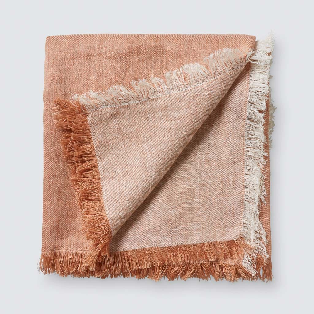 Premium Arya Linen Bed Blanket - Soft & Breathable All-Season Throw - Perfect for Bedroom, Sofa, and Outdoor Picnics