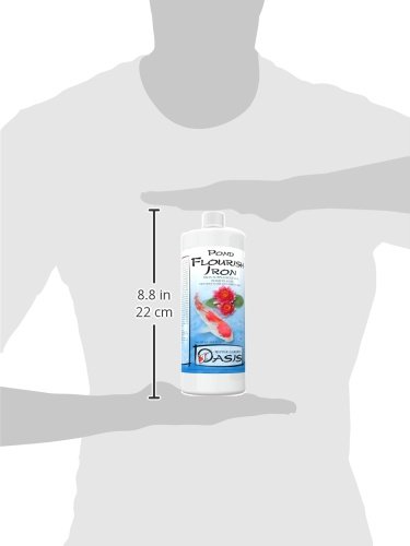 Pond Flourish Iron Supplement for Aquatic Plants - 1 Liter (34 fl oz) | Promotes Healthy Growth in Freshwater Aquariums & Ponds