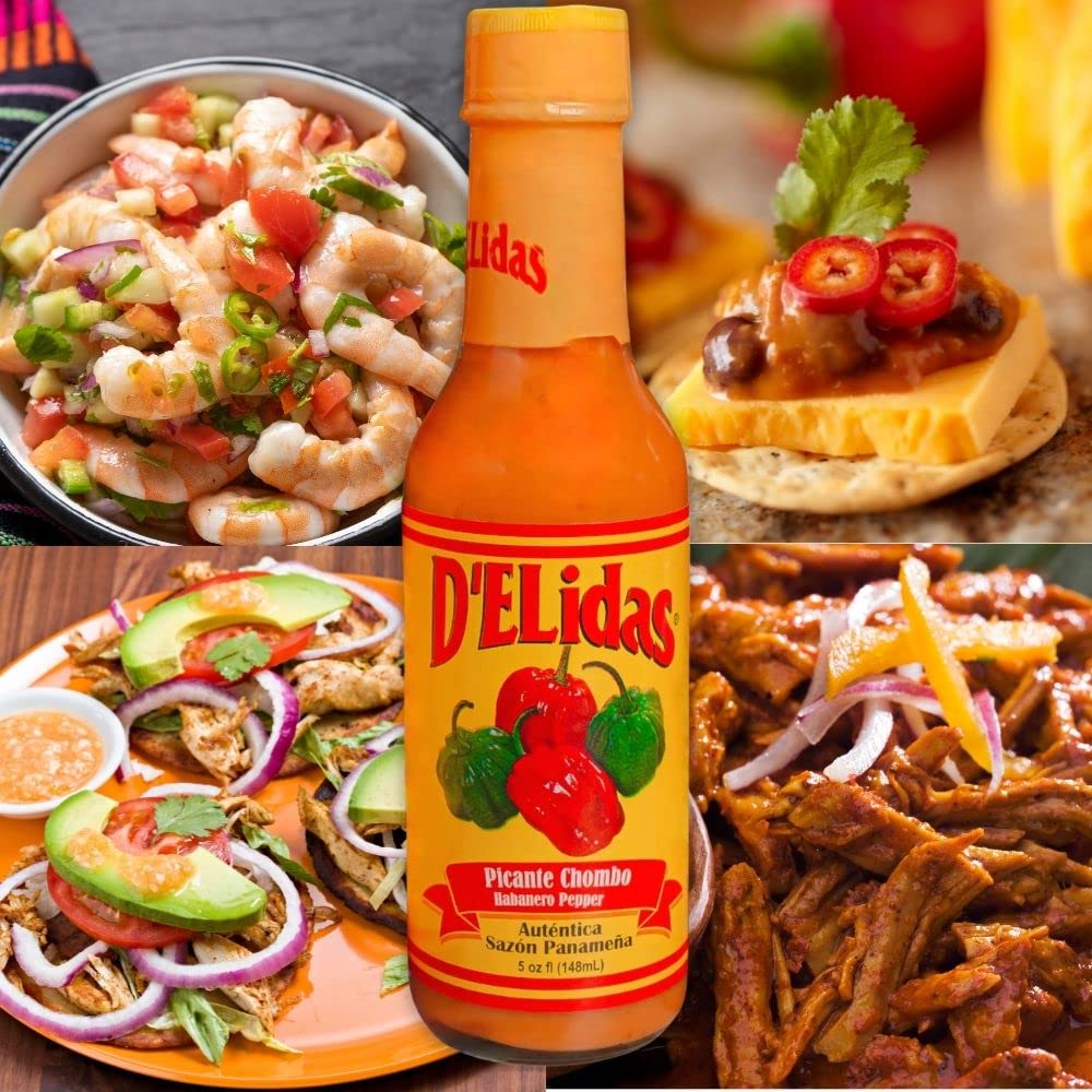 D'ELidas Hot Sauce - 5 Fl Oz Bottles (Pack of 12) | Premium Spicy Condiment for Tacos, Wings & Mexican Food | Hot Sauce Variety Pack for Restaurants, Catering & Home Cooking