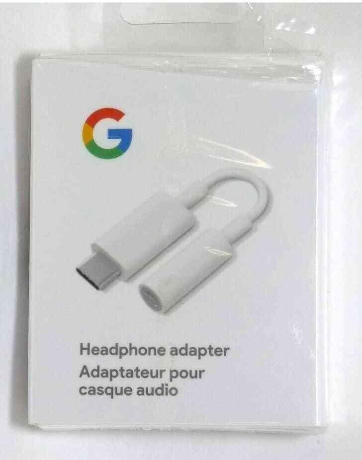 USB Type C to 3.5mm Headphone Adapter - Compatible with Google Pixel, Pixel Pro & Most USB-C Phones - White - Perfect for Music, Gaming & Hands-Free Calls