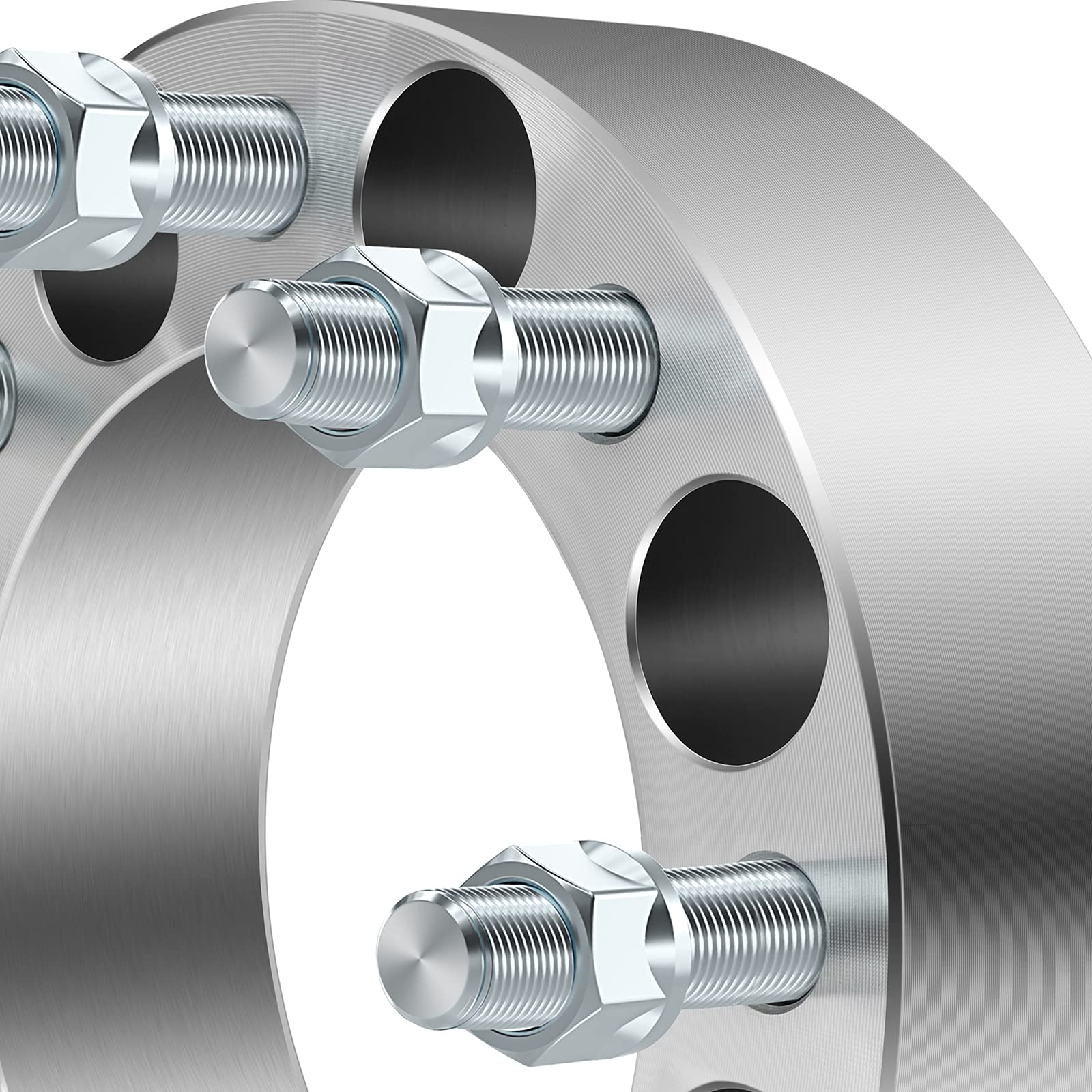 ECCPP 4-Pack 2-Inch 50mm Wheel Spacers 8x6.5 to 8x6.5 Bolt Pattern 8x165.1 to 8x165.1 Hub Centric - Compatible with Ram 2500/3500, Ford F250/F350 (9/16
