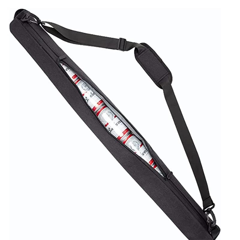 7-Can Insulated Golf Beer Sleeve with Adjustable Straps - Waterproof Cooler Bag for Keeping Drinks Cold - Perfect for Golf Courses, Camping, Hiking & Outdoor Adventures