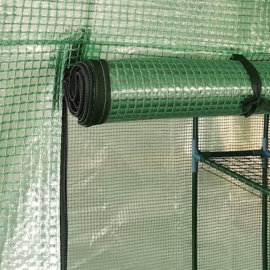 CHARMMA Large Walk-in Greenhouse with 4 Shelves, 89.4