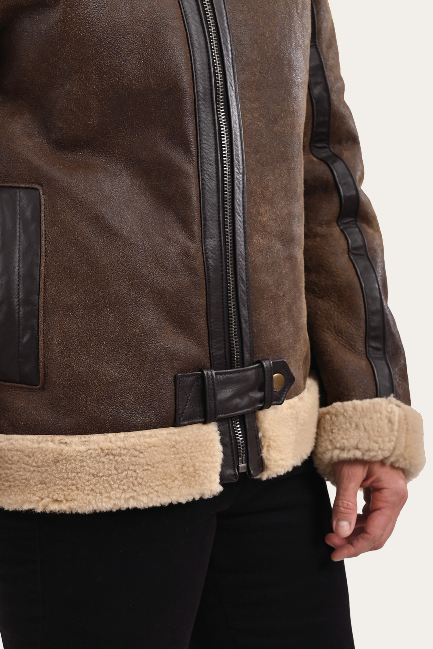 Montana Flight Jacket - Premium Men's Aviator Leather Bomber Jacket for Winter & Fall | Perfect for Outdoor Adventures, Motorcycle Riding & Casual Wear