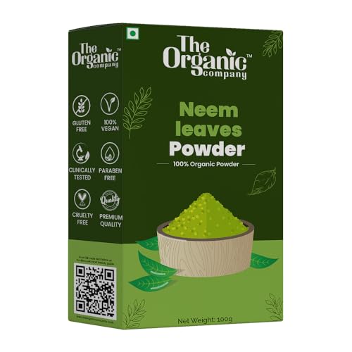 Organic Neem Leaf Powder for Skin, Hair & Face Care - 100% Pure Neem Leaves Powder for Acne Treatment, Dandruff Relief & Detox - USDA Certified for Eating, Drinking & DIY Beauty Recipes
