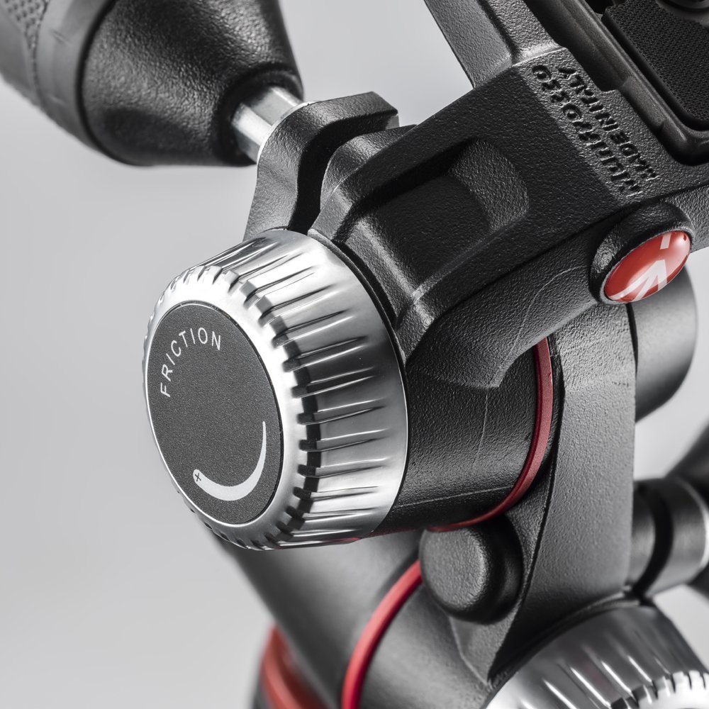 Manfrotto MHXPRO-3W X-PRO 3-Way Tripod Head with Retractable Levers & Friction Control | Includes 2 ZAYKiR Quick Release Plates | Perfect for Photography, Videography & Studio Work