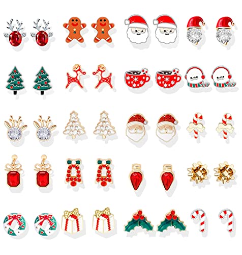 D：20 pairs christmas earrings
