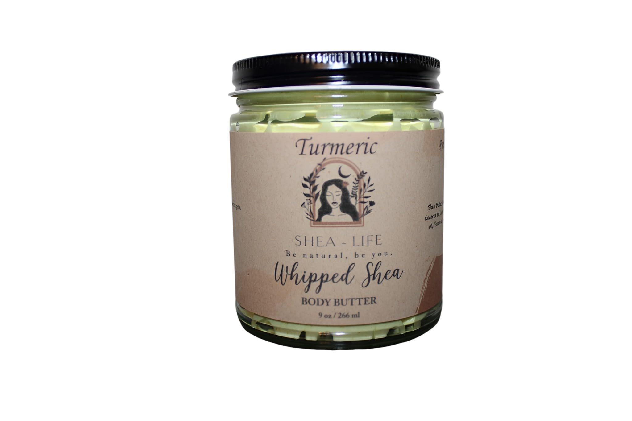 Organic Turmeric Whipped Shea Body Butter for Glowing Skin - Reduces Swelling & Redness - Natural Skincare for Dry, Sensitive Skin - Perfect for Daily Moisturizing & Post-Workout Recovery