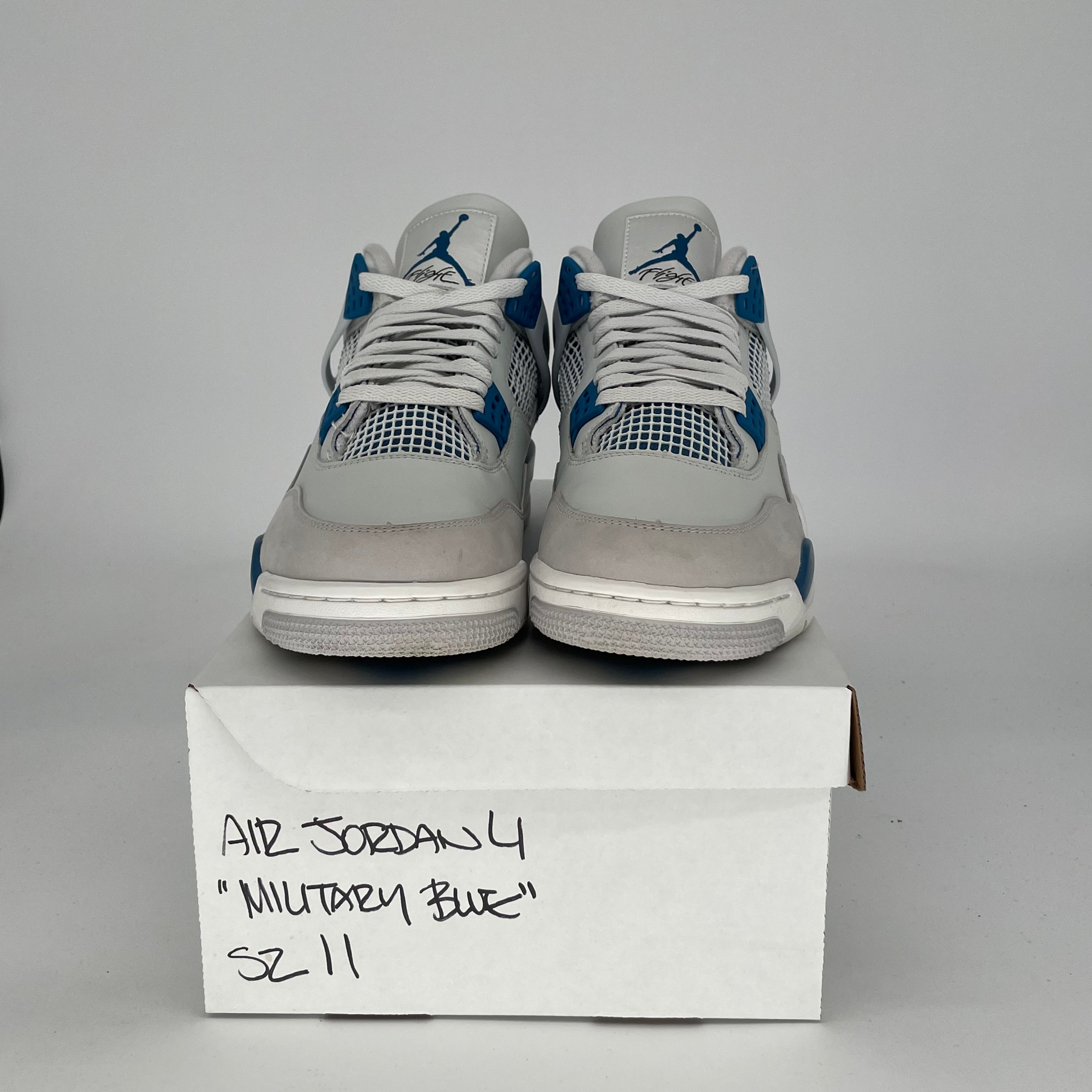 AIR JORDAN 4 MILITARY BLUE Retro Sneakers - Men's Size 11 & Women's Size 12.5W (FV5029-141) - Perfect for Basketball, Streetwear & Sneaker Collection