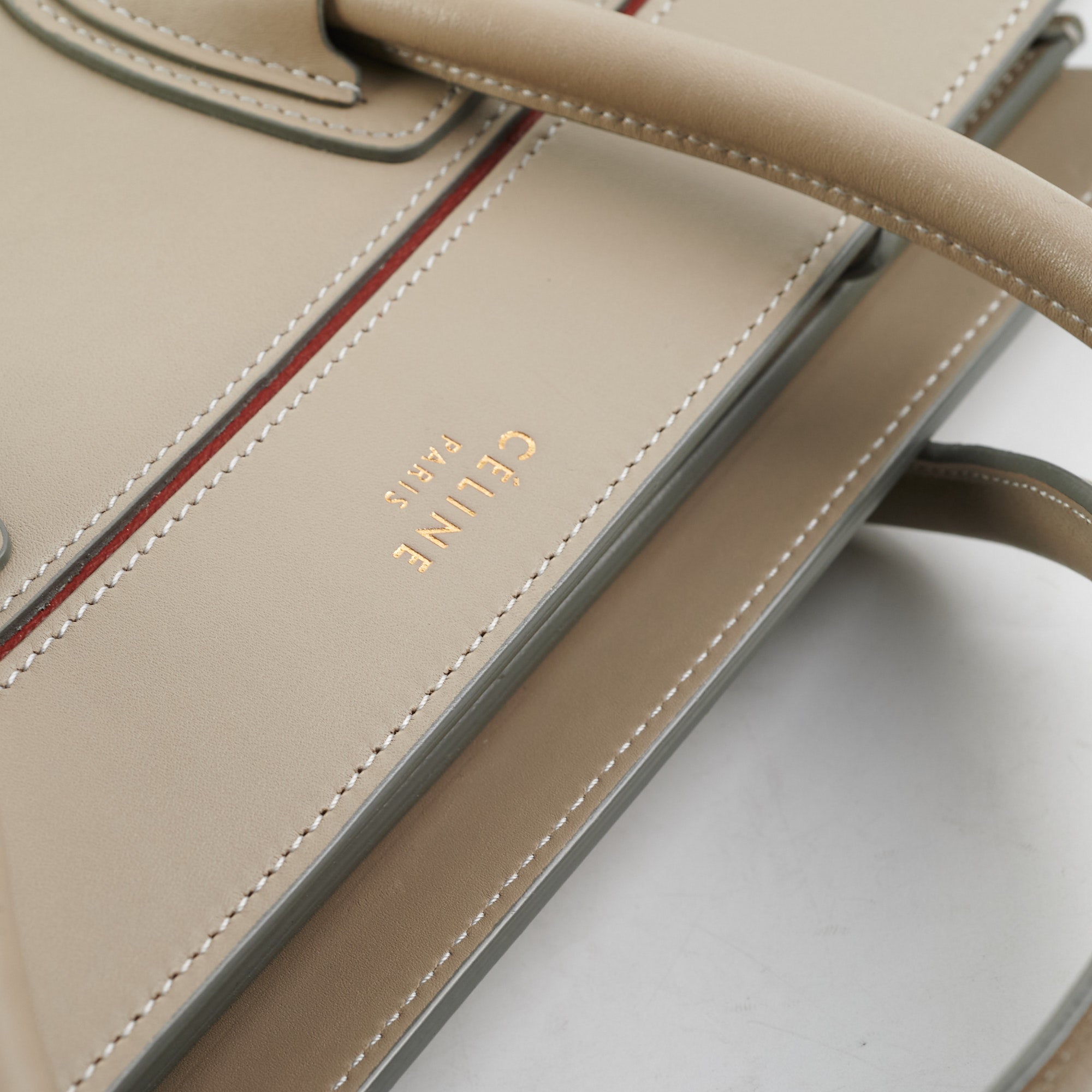 Celine Micro Luggage Bag in Grey | Premium Leather Crossbody Handbag for Women | Perfect for Work, Travel & Everyday Use