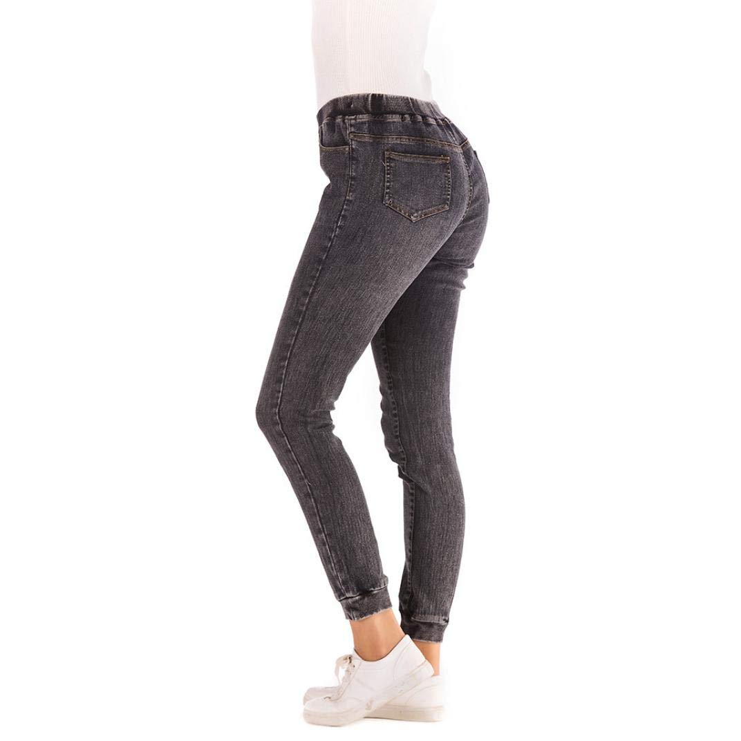 ZEFOTIM Women's Stretch Loose Fit Cropped Denim Jeans for Autumn 2018 - Comfortable Casual Pants for Everyday Wear, Work & Weekend Outings