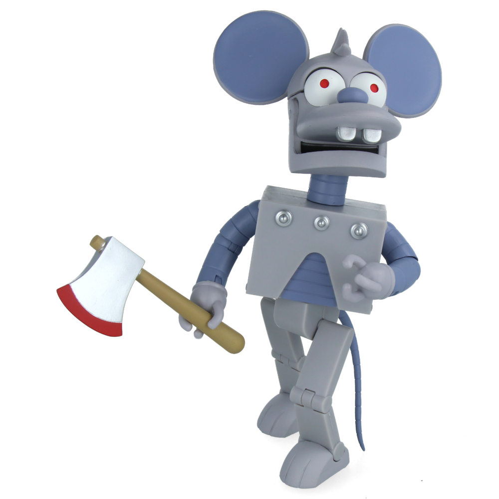 The Simpsons Robot Itchy Action Figure - Collectible Toy for Fans, Display & Play | Perfect for Home Decor, Gifts & Simpson Memorabilia Collections