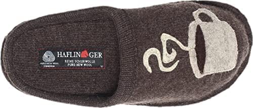 HAFLINGER Unisex Wool Slippers for Men & Women - Cozy Indoor/Outdoor House Shoes for Winter, Home, Office & Relaxation