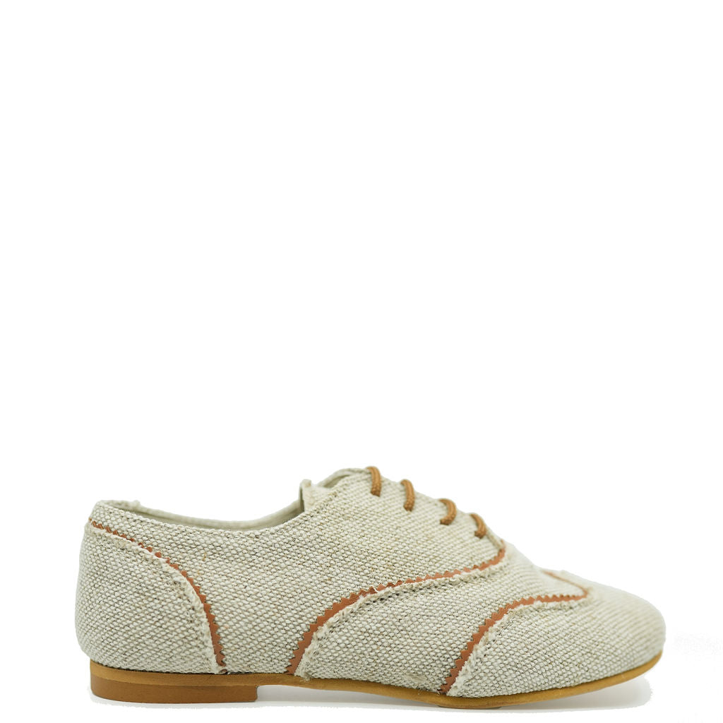 Sonatina Linen Wingtip Oxford Shoes for Men - Breathable Summer Dress Shoes - Perfect for Weddings, Office & Formal Events