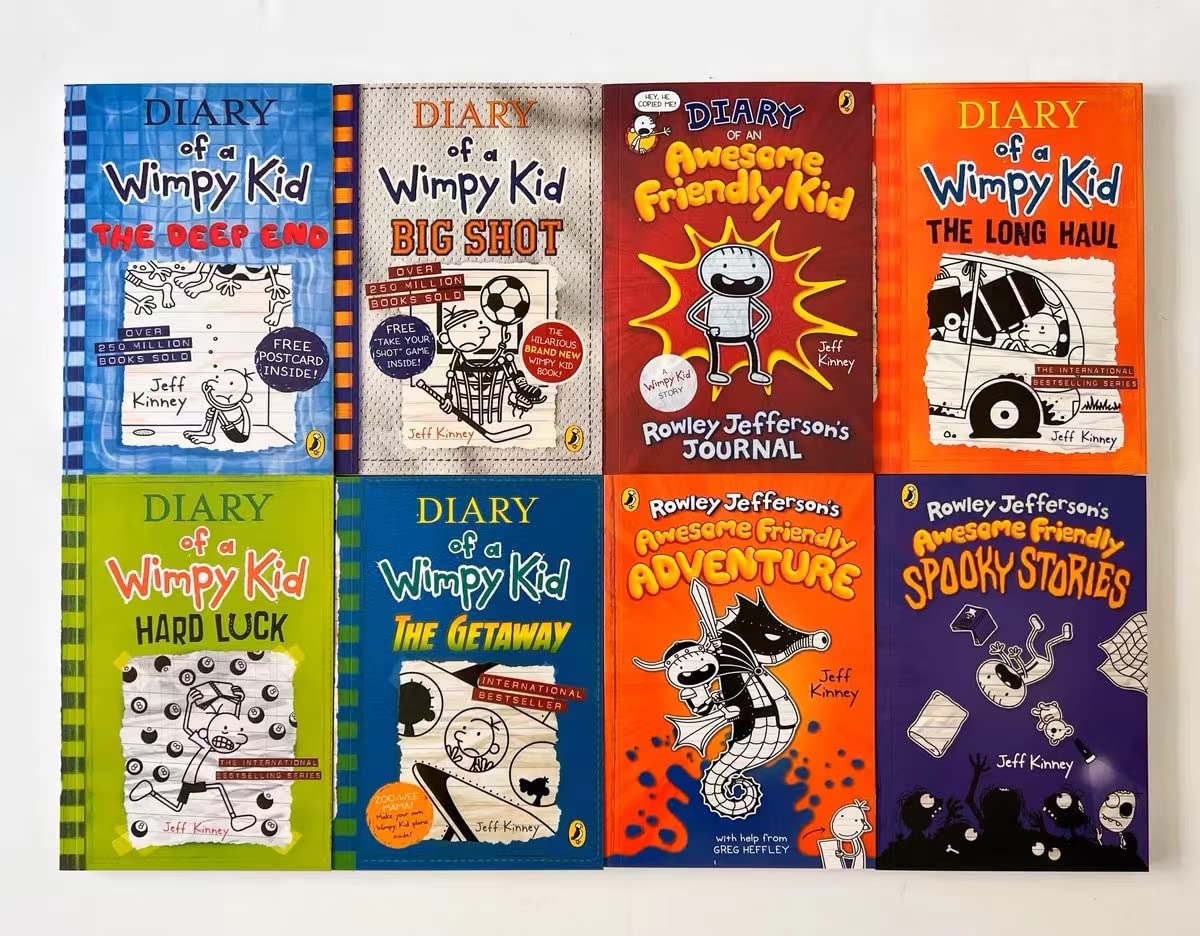 Diary of a Wimpy Kid Complete Book Set 1-16 | Best Books for Kids Ages 8-12 | Perfect for Home Reading, Classroom Libraries & Birthday Gifts