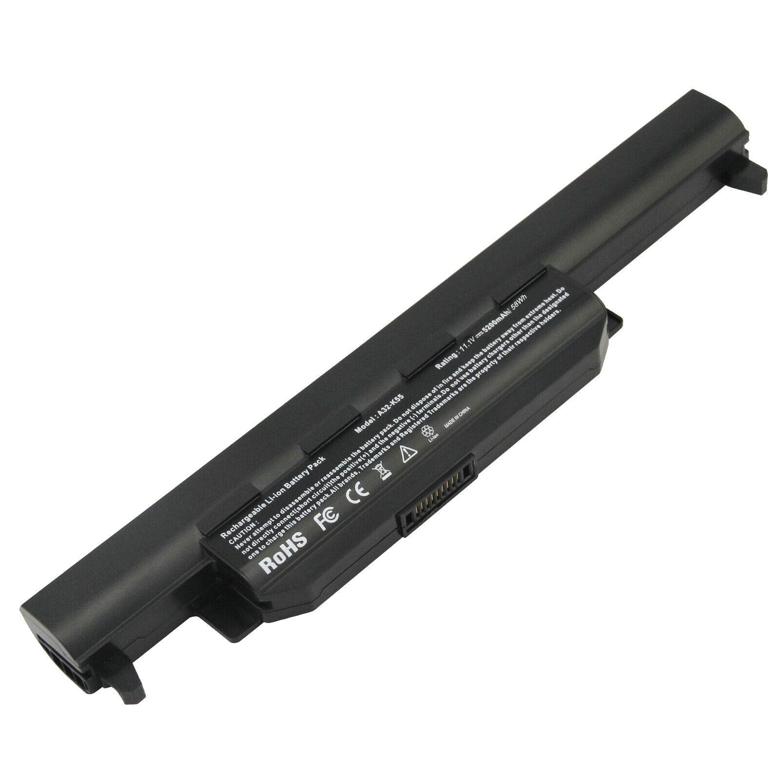 Original ASUS K55 Battery Replacement for A32-K55 A33-K55 A41-K55 A45 A45D K55 K55A K75 R400 U57 X55 Laptops - Long Lasting Power for Work & Travel