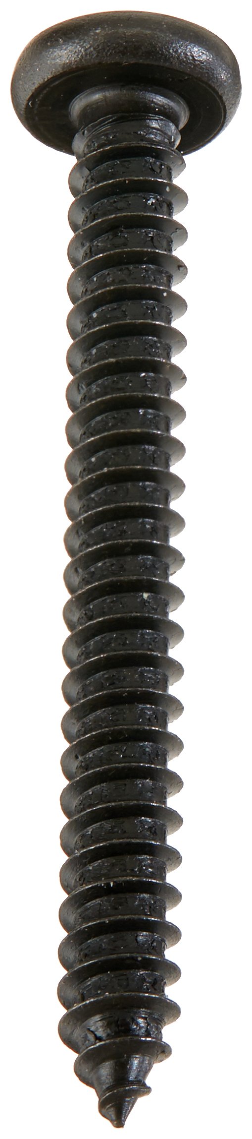 Small Parts 1232ABPPB Black Oxide Steel Sheet Metal Screws, Pan Head Phillips Drive Type AB, #12-14 Thread, 2