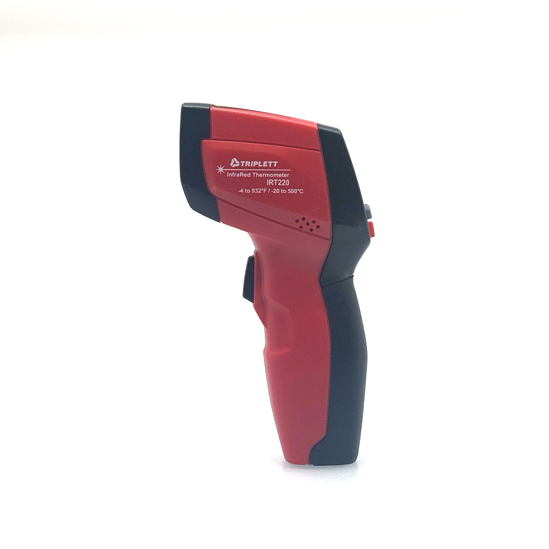 Compact IR Thermometer with 12:1 Distance-to-Spot Ratio (IRT220 NIST Certified) - Perfect for Industrial, HVAC, and Food Safety Temperature Measurements