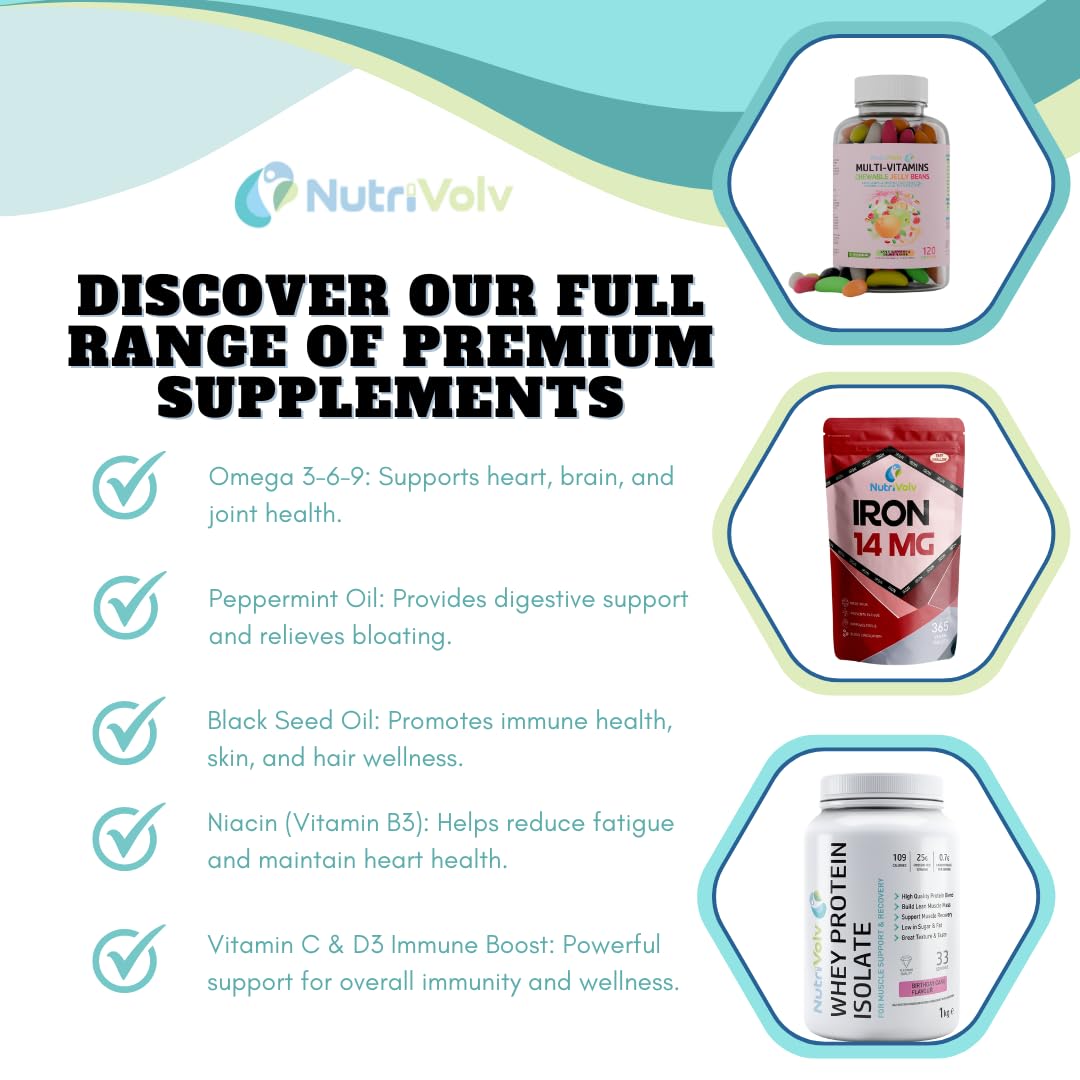 NutriVolv Marine Collagen 1000mg Supplement - Anti-Aging Support for Skin, Joints, Bones & Muscle Health | 90 Capsules | Promotes Skin Elasticity & Joint Mobility | Supports Healthy Hair & Nails | Ideal for Active Adults & Mature Skin Care Routine