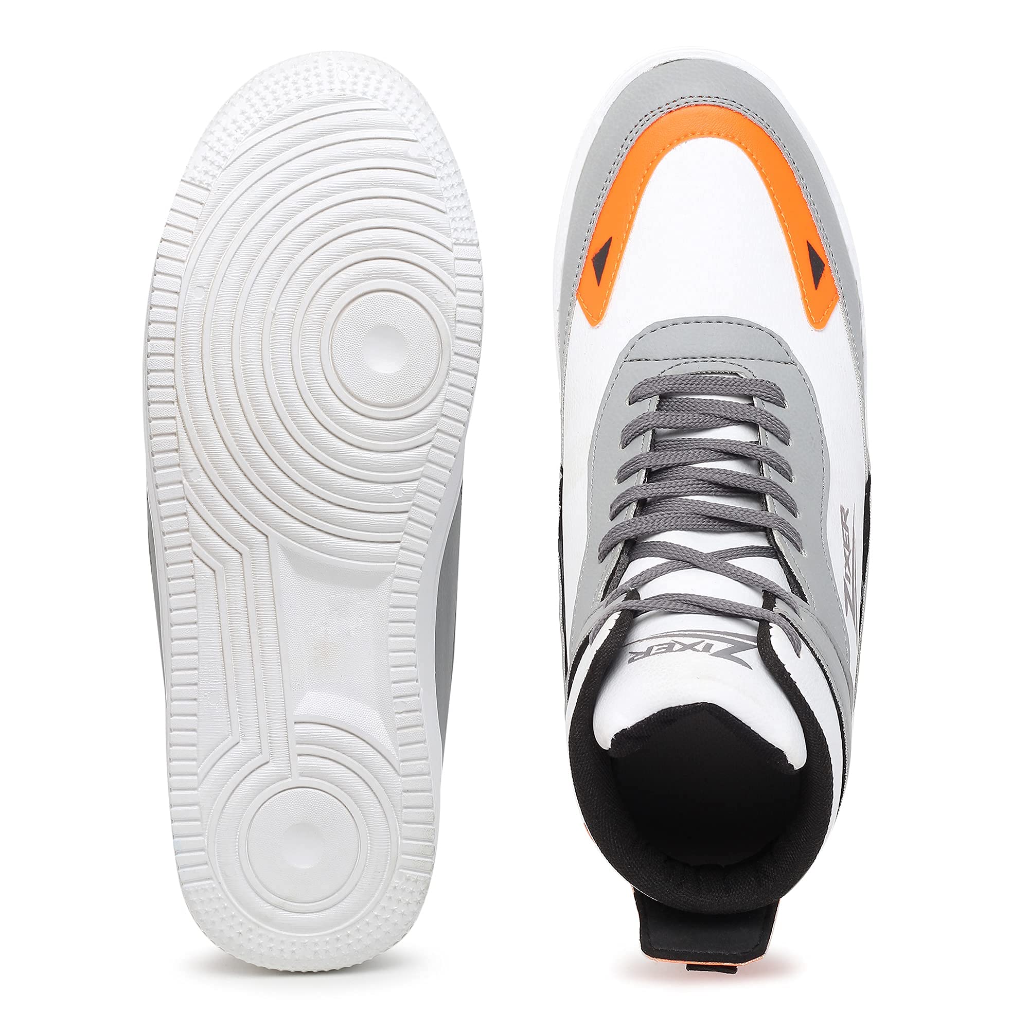 Zixer Men's Korean Style High Top Platform Sneakers - Fashionable & Comfortable Casual Shoes for Walking, Running & Streetwear Outfits
