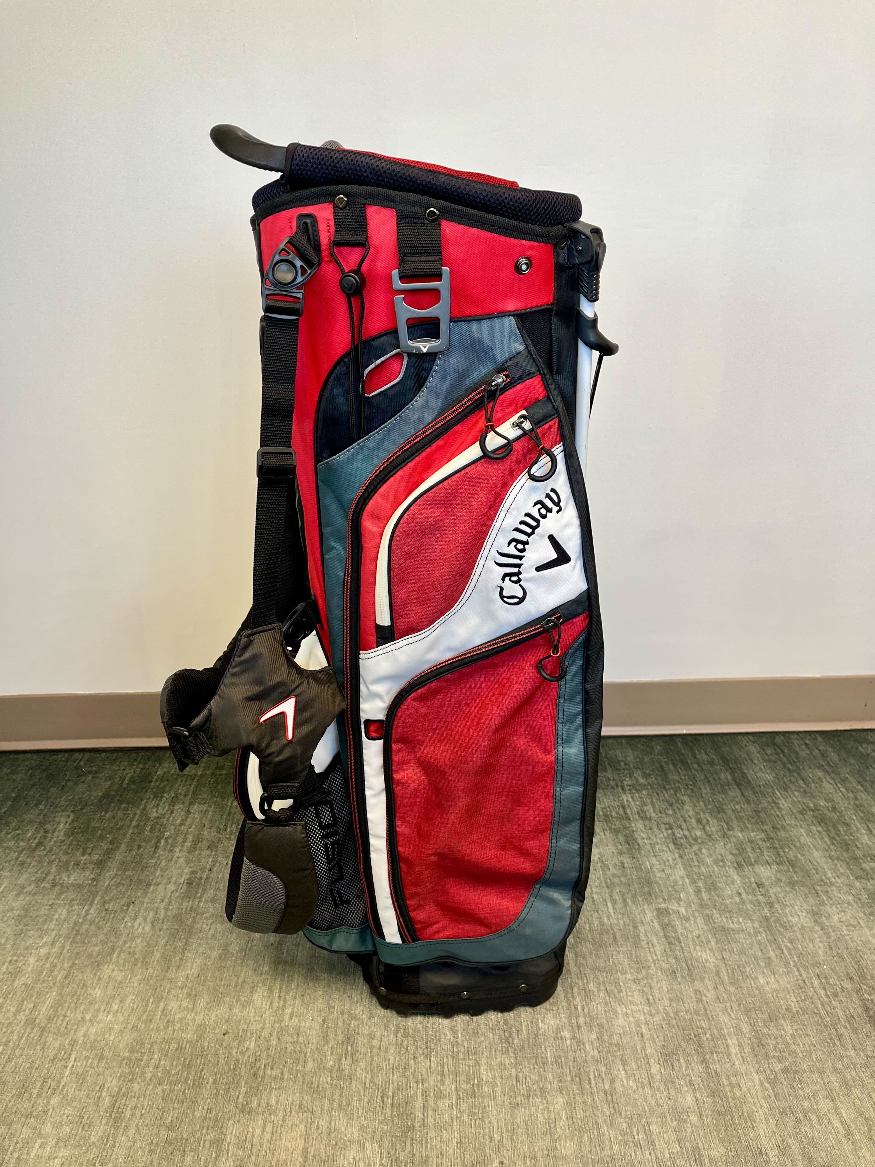 Callaway Fusion 14 Springfield Golf Stand Bag - 14-Way Divider, 6 Pockets, Comfortable Strap - Perfect for Golf Courses & Country Clubs