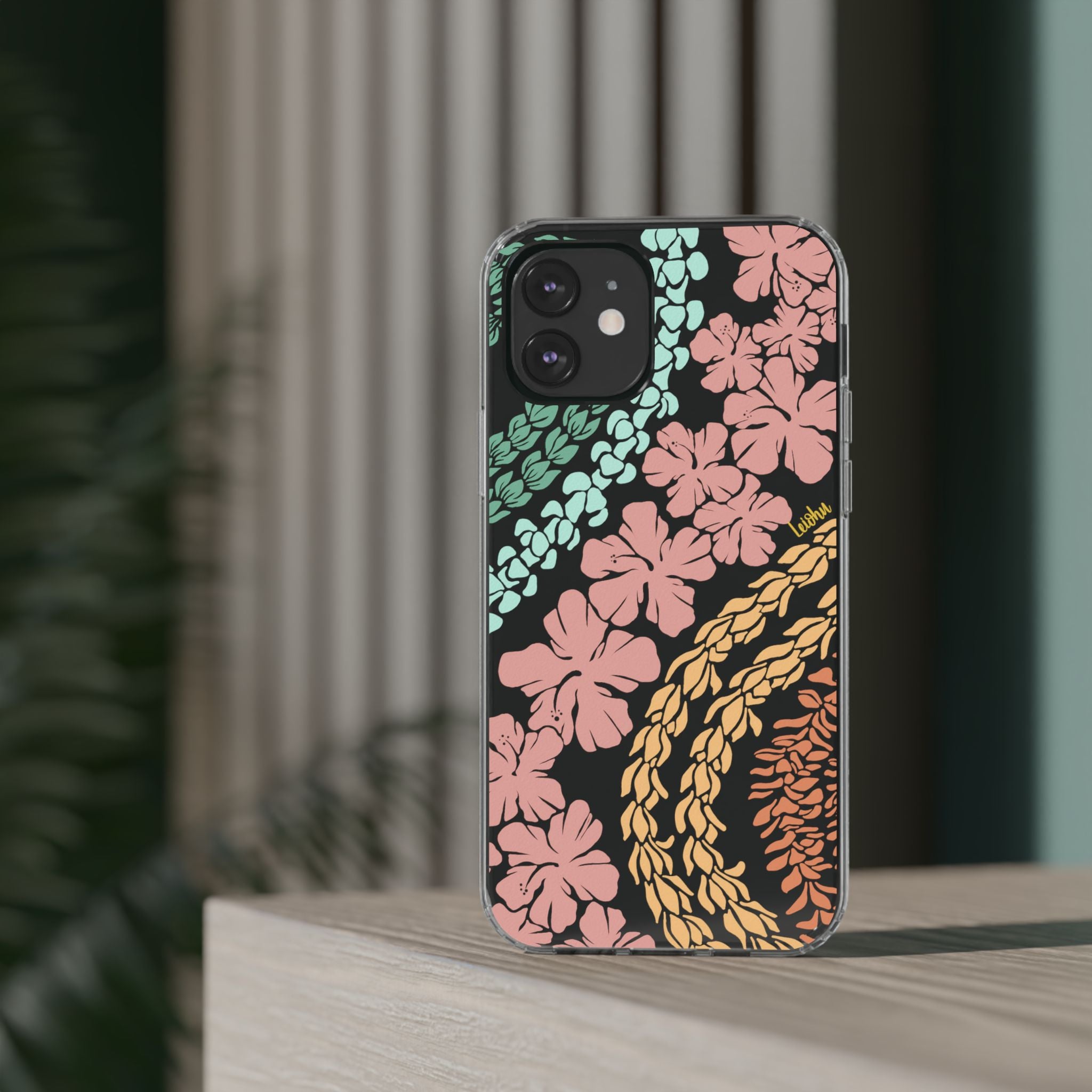 Groovy Lei Clear Phone Case - Slim Protective Cover for iPhone & Samsung - Perfect for Everyday Use, Travel & Outdoor Activities