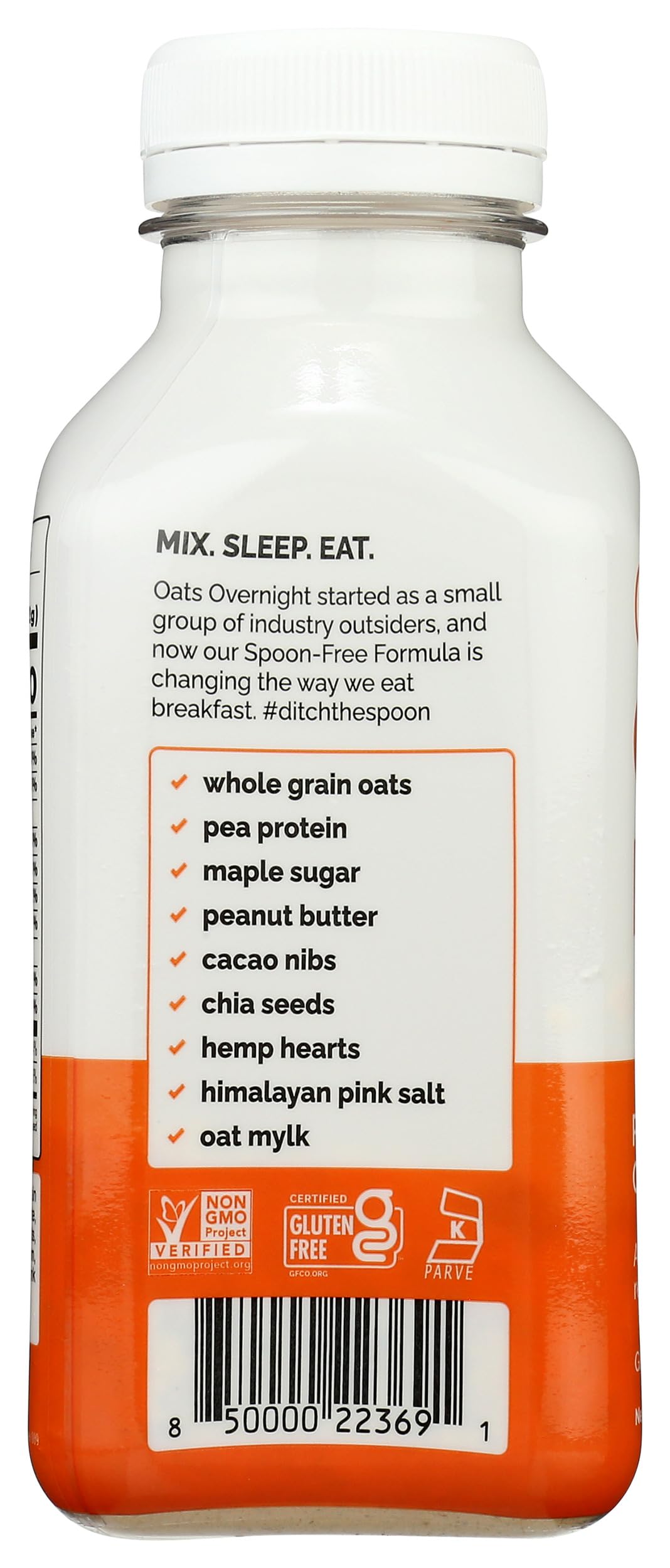 Oats Overnight Peanut Butter Crunch Overnight Oats Shake - 2.2 oz | High Protein Breakfast Meal Replacement | Quick & Easy Healthy Snack for Workouts, Camping & Busy Mornings