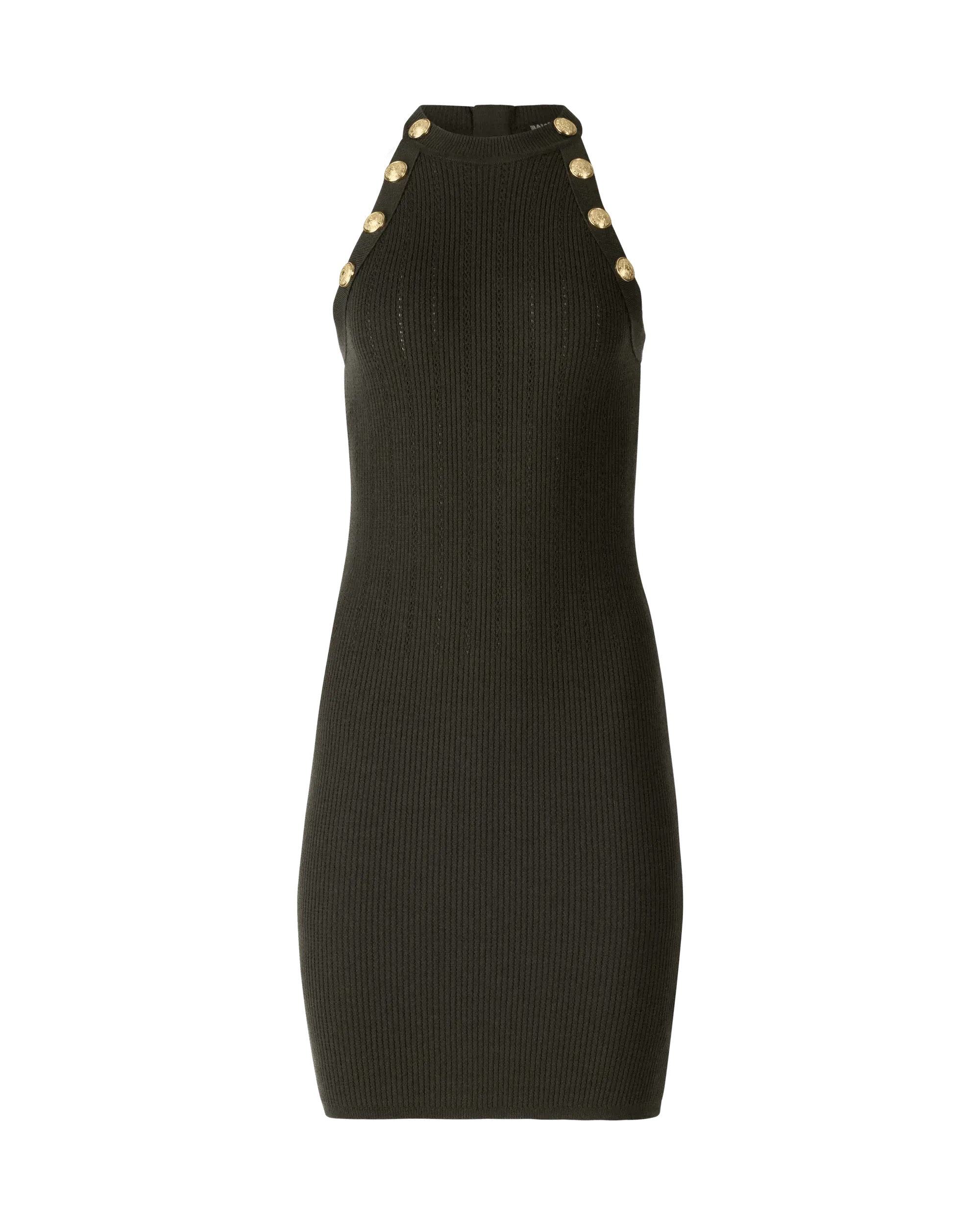 Elegant Button Embellished Mini Dress for Women - Flirty Party & Cocktail Outfit - Perfect for Date Night, Club Wear and Special Occasions