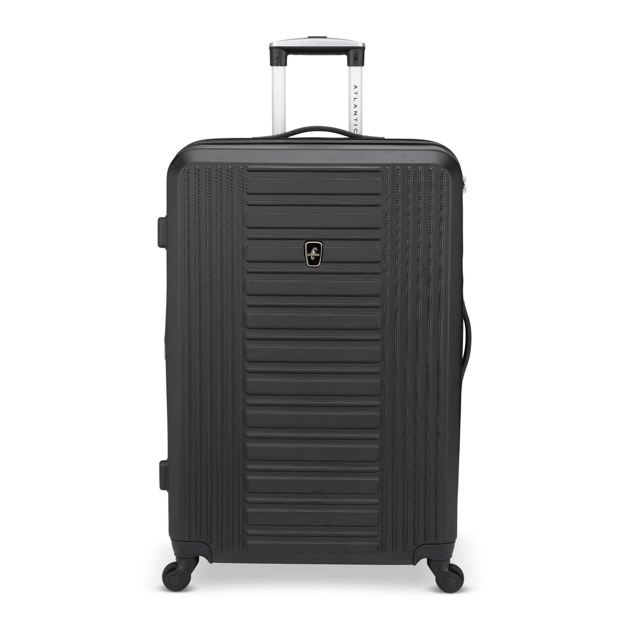Atlantic Acclaim II 3-Piece Luggage Set - Lightweight Spinner Suitcase with TSA Lock, Durable Hardshell Carry On & Checked Bags (Black) - Perfect for Business Travel, Family Vacations & International Trips