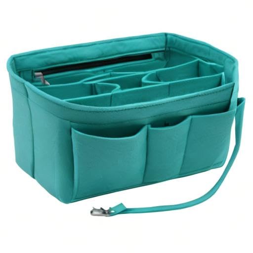 Premium Felt Insert Bag Organizer for Handbags & Purses - Fits Louis Vuitton Speedy & Neverfull - Perfect for Travel, Work & Daily Organization