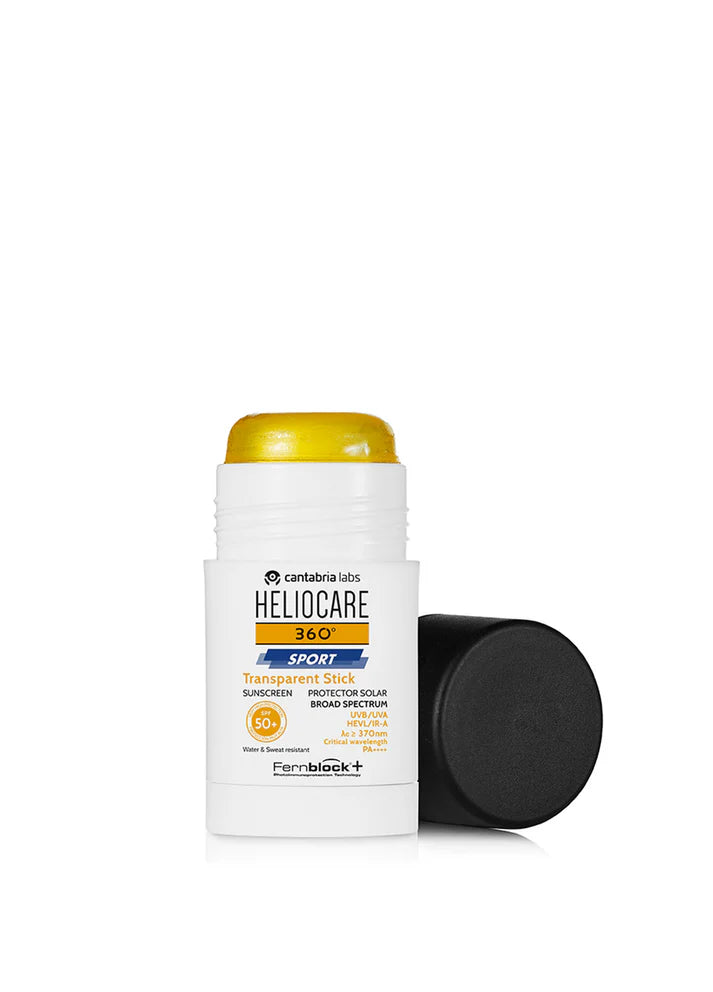 Heliocare 360 Sport Stick SPF50+ Sunscreen - Water Resistant, Broad Spectrum UVA/UVB Protection for Outdoor Activities, Hiking & Swimming