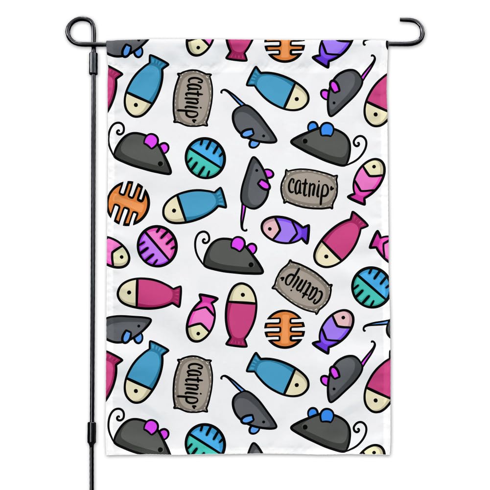 Interactive Cat Toys with Mouse & Fish Design - Catnip Infused for Playful Kittens - Perfect for Indoor & Outdoor Play in Garden or Yard
