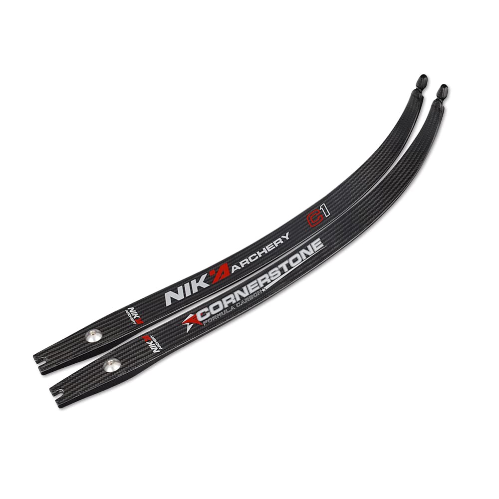 NIKA ARCHERY Recurve Bow Limbs Set - Carbon Fiber Limbs 16-30lbs for Beginners | Target Practice & Outdoor Hunting Accessories | Perfect for Archery Training, Competition & Recreational Shooting